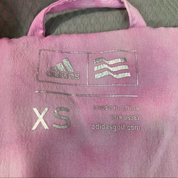 ADIDAS Golf Tie Dye Watercolor Light Bike Run Windbreaker Jacket Gather … - Picture 7 of 10